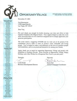 Letter from Op Village