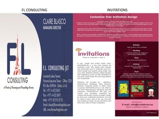 FL CONSULTING INVITATIONS
 