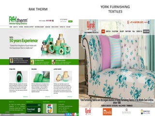 RAK THERM
YORK FURNISHING
TEXTILES
 