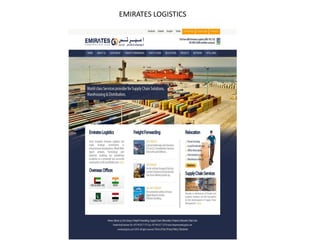 EMIRATES LOGISTICS
 