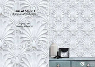 Fans of Stone 1
A spray of leafy exuberance.
Repeat Size:
52cm(h) x 52cm(w)
 