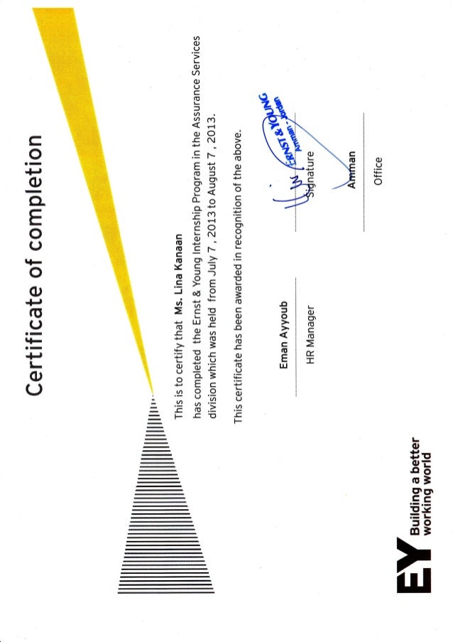 EY Certificate ey-certificate