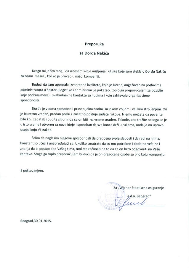 Preporuka Wiener štediše - Đorđe Nakić