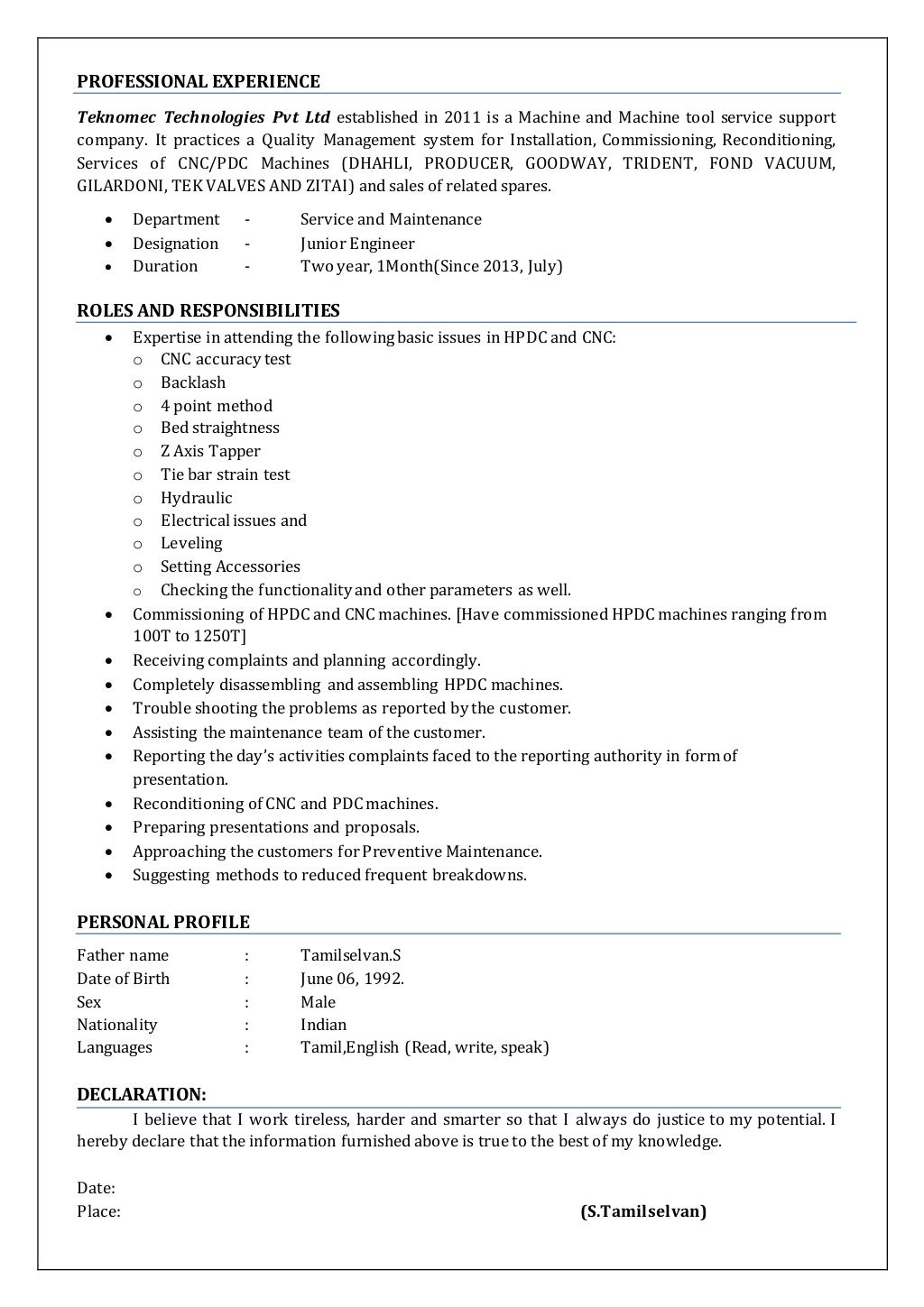 Tamil Resume (1)