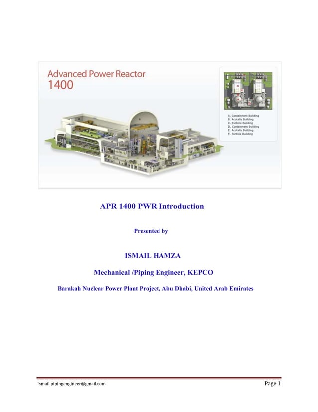 APR 1400 Presentation | PDF