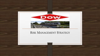 RISK MANAGEMENT STRATEGY
 