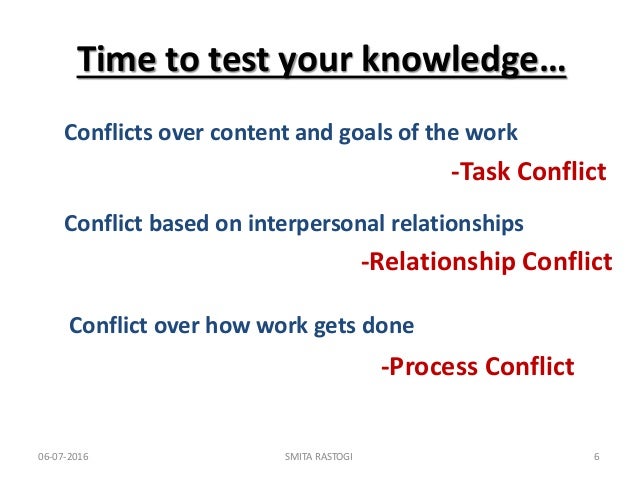 CONFLICT MANAGEMENT