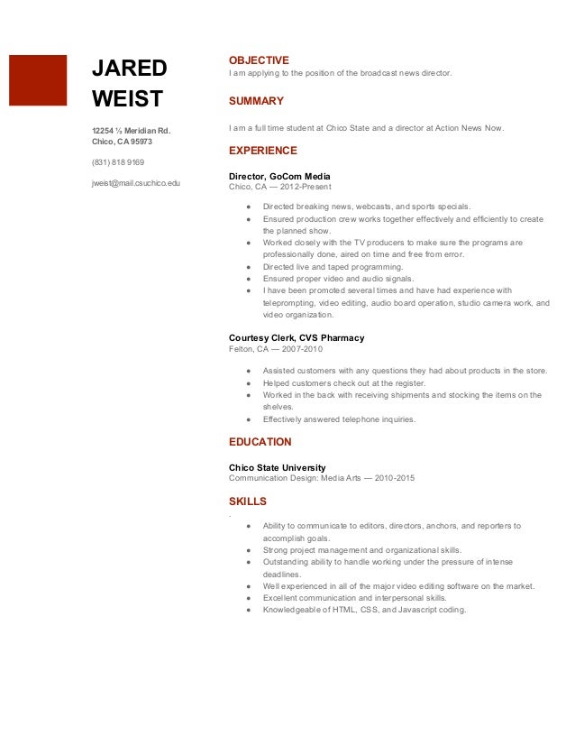 myresume chico video production