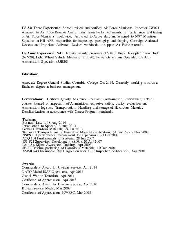raymond bordenski resume air force crew chief resume