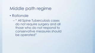 Tuberculosis of spine | PPTX
