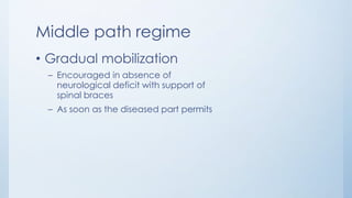 Tuberculosis of spine | PPTX