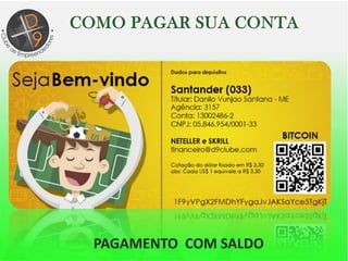 PAGAMENTO COM SALDO
 