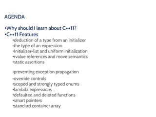 Elements of C++11 | PPTX