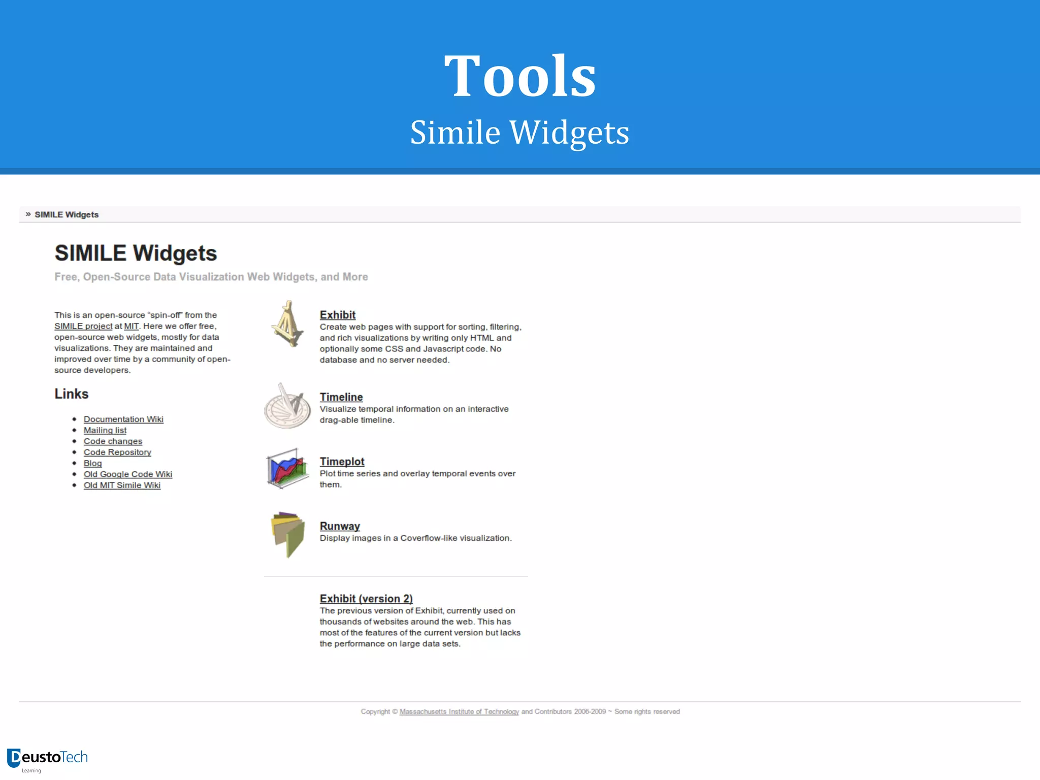 Tools
Simile Widgets
 