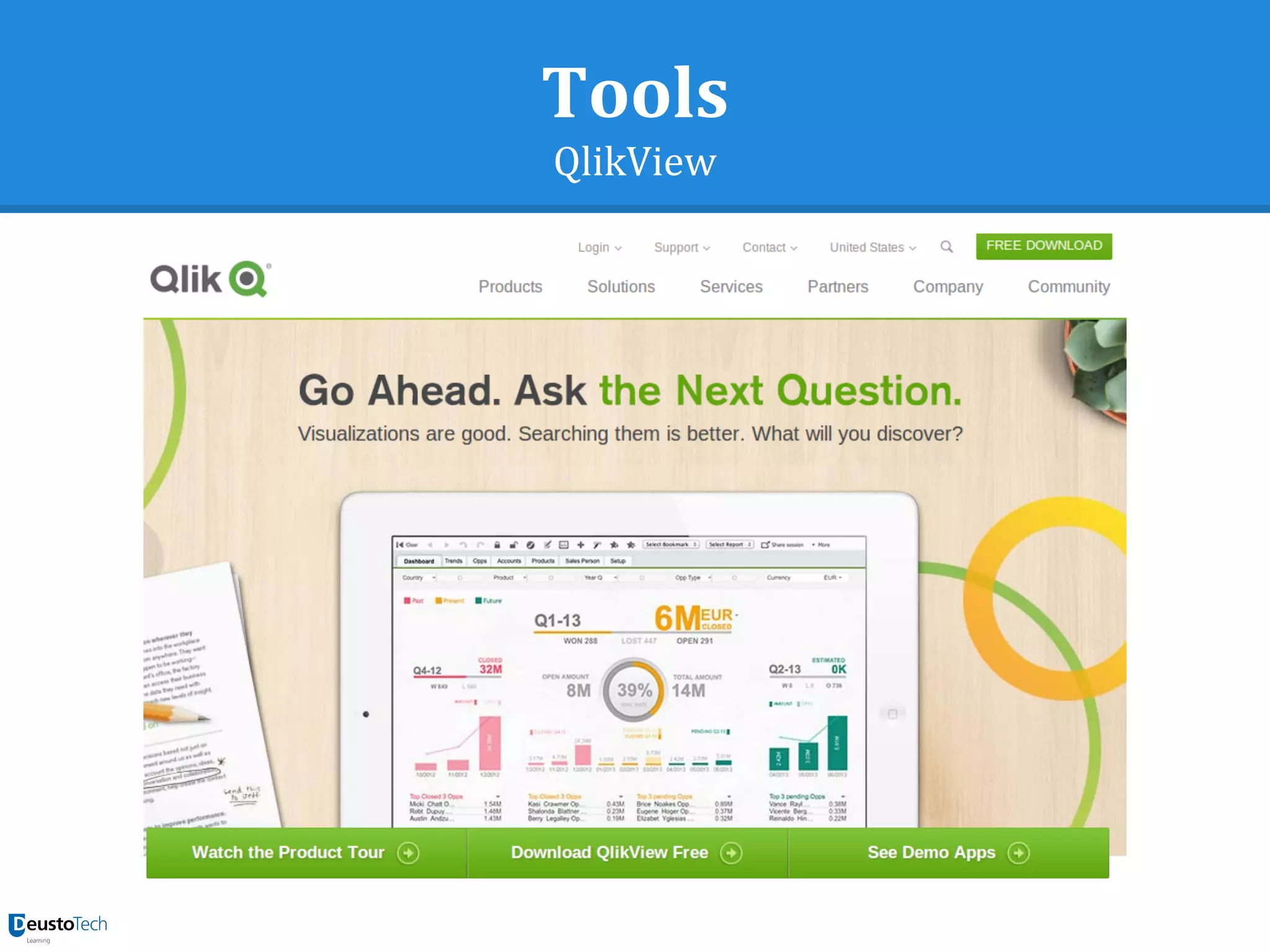 Tools
QlikView
 