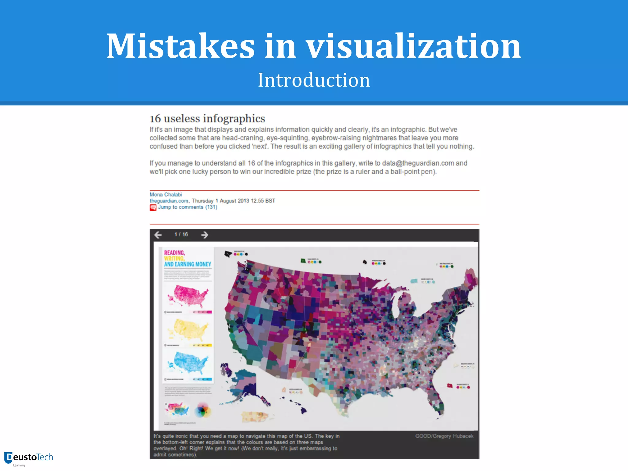 Mistakes in visualization
Introduction
 
