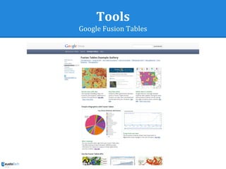 Tools
Google Fusion Tables
 