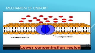 MECHANISM OF UNIPORT
3/11/2018Y.Vamsi Krishna 17BCB0054
22
 