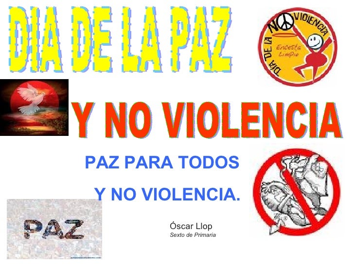 Día de la paz y la no violencia