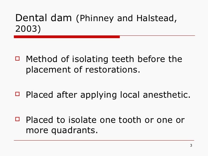 Dental dam