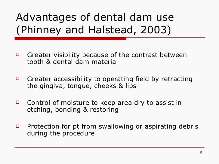 what are dental dams