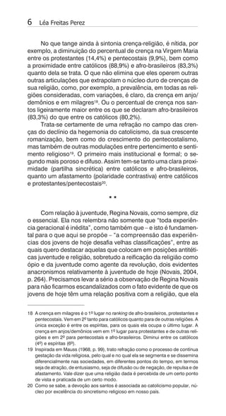 Da religião e de juventude