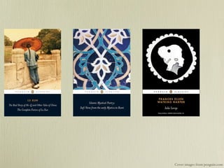 Cover images from penguin.com
 
