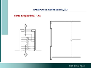 Corte Longitudinal - AA
EXEMPLO DE REPRESENTAÇÃO
Prof. Sinval Xavier
 