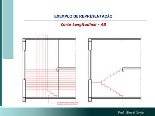 Corte Longitudinal - AB
EXEMPLO DE REPRESENTAÇÃO
Prof. Sinval Xavier
 