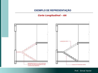Corte Longitudinal - AA
EXEMPLO DE REPRESENTAÇÃO
Prof. Sinval Xavier
 