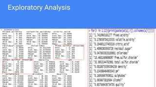 Exploratory Analysis
 