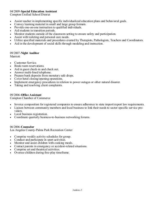psychology cv
