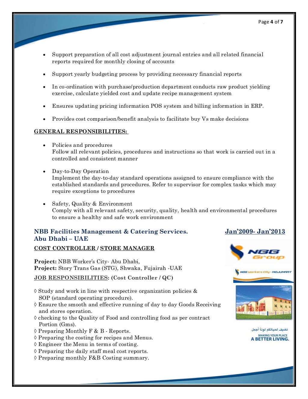 Procurement officer cv sample doc image