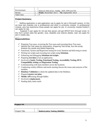selenium resume | DOC