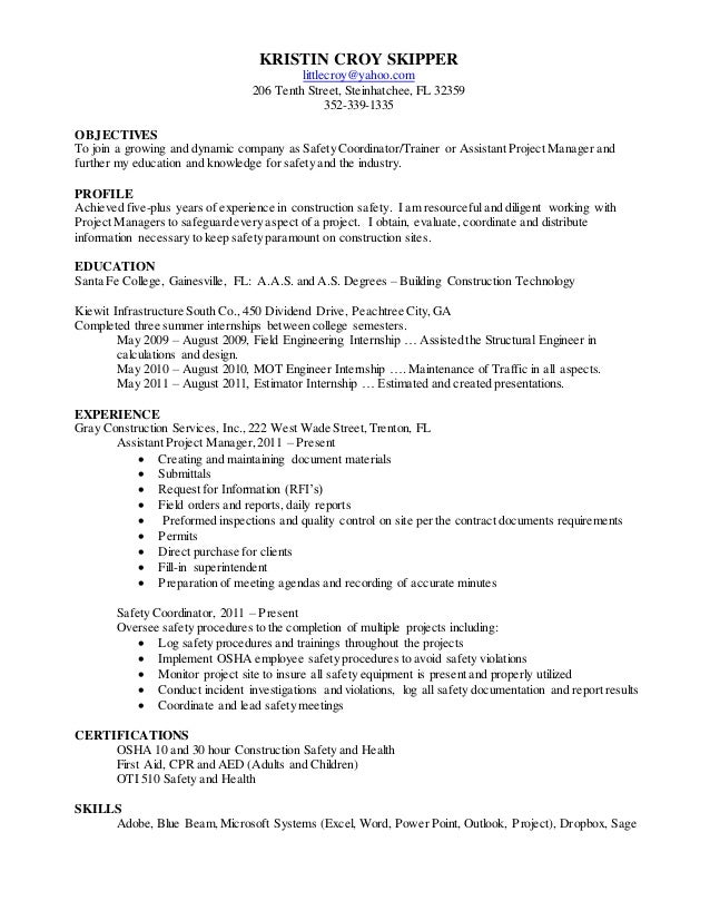 Sailing resume for insurance picture