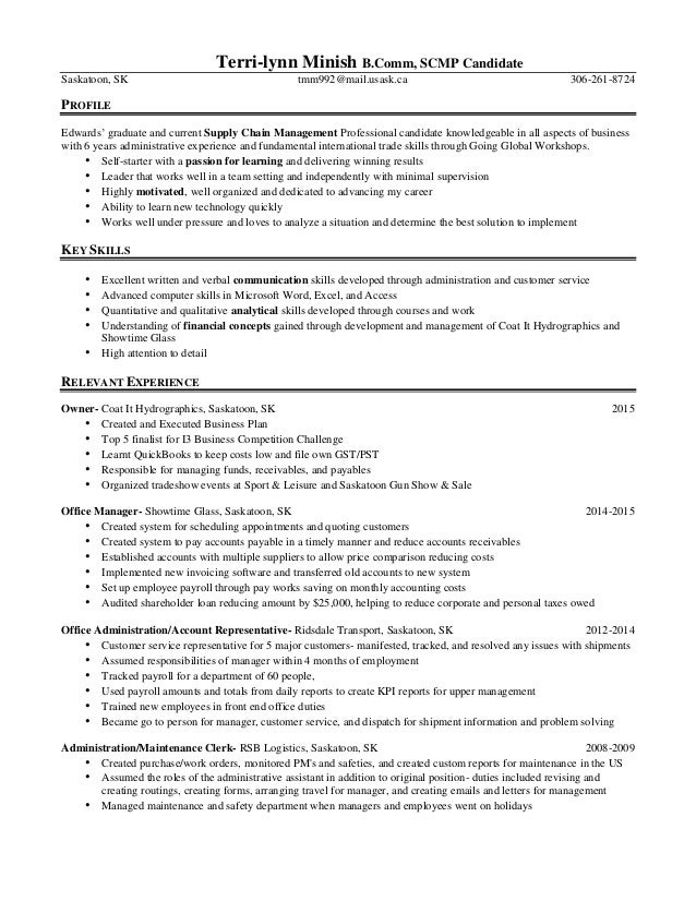 graduate resume