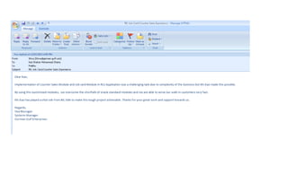 Client appreciations