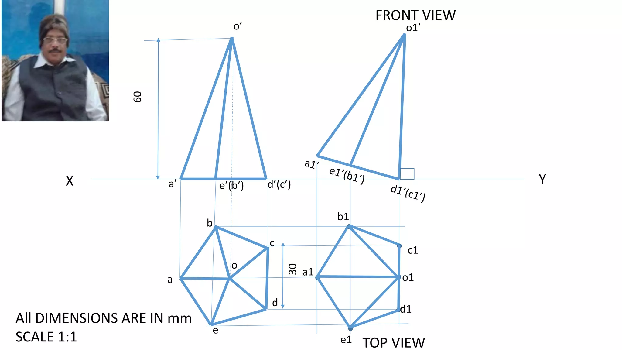 X Y
a
b
c
d
e
o
o’
a’ e’(b’) d’(c’)
a1
b1
c1
d1
e1
o1
o1’
30
60
TOP VIEW
FRONT VIEW
All DIMENSIONS ARE IN mm
SCALE 1:1
 