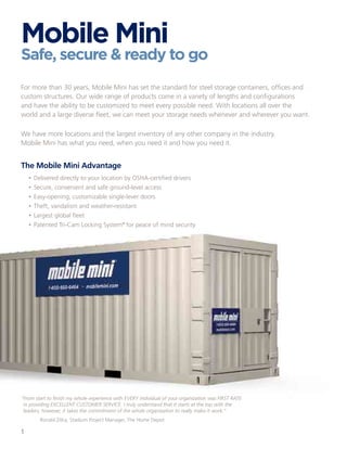 Mobile Mini_Product Catalog | PDF