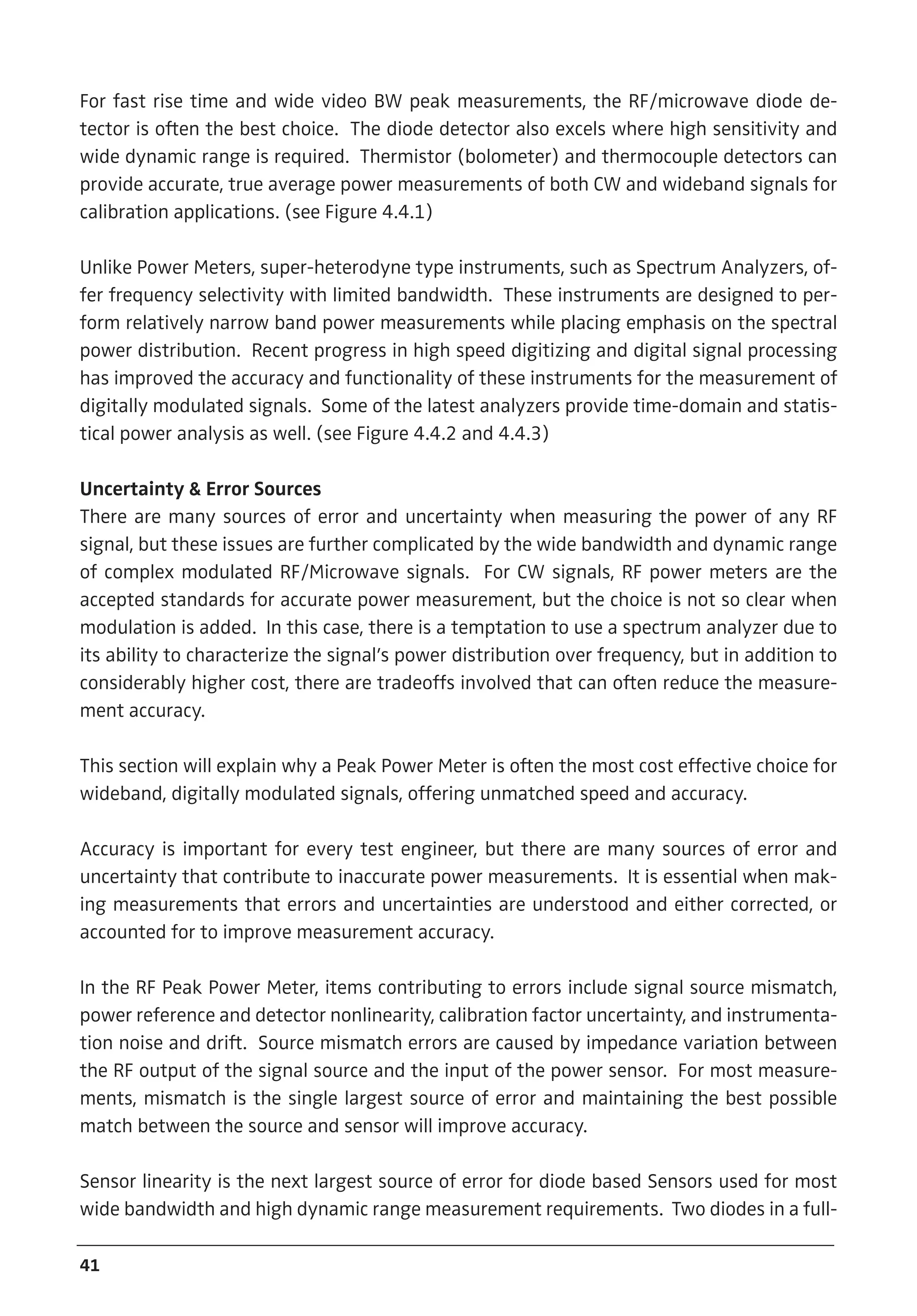 Principles of RF Microwave Power Measurement | PDF