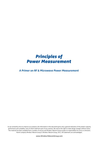 Principles of RF Microwave Power Measurement | PDF