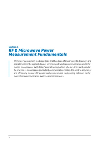Principles of RF Microwave Power Measurement | PDF