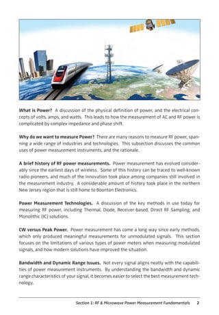 Principles of RF Microwave Power Measurement | PDF