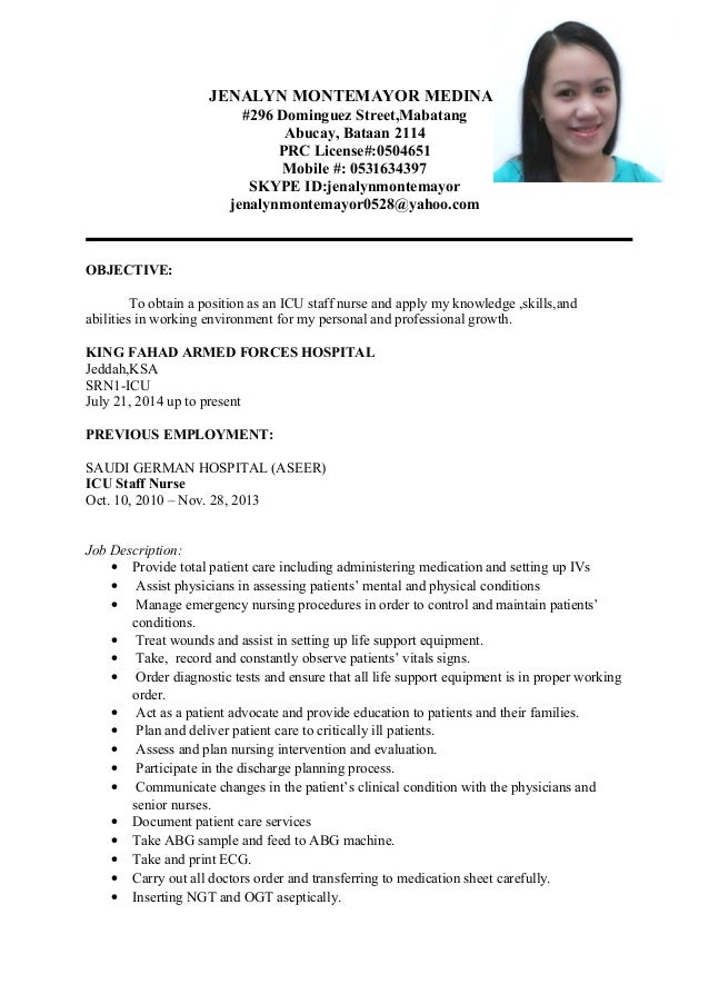 curriculum vitae sle for nurses philippines jena new resume curriculum vitae sle for nurses philippines jena new resume
