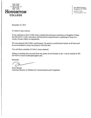 Letter of Confirmation