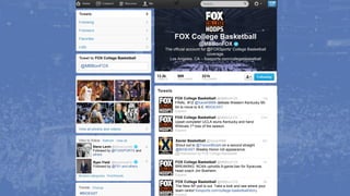 FOX College Basketball
@MBBonFOX
The official account for @FOXSports’ College Basketball
coverage.
Los Angeles, CA – foxsports.com/collegebasketball
13.3k 989 331k
FOX College Basketball
@MBBonFOX
#BIGEAST
FOX College Basketball @MBBonFOX 1m
FINAL: #12 @XavierMBB defeats Western Kentucky 95-
64 to move to 8-0. #BIGEAST
Expand
Xavier Basketball @XavierMBB 2d
Shout out to @TrevonBluiett on a second straight
@BIGEAST Weekly Honor roll appearance.
Retweeted by FOX College Basketball
Steve Lavin @SteveLavin64
Followed by @FOXSPORTS and
others
Ryan Field @RyanFieldFS1
Followed by @FS1 and others.
FOX College Basketball @MBBonFOX 31m
Upset complete! UCLA stuns Kentucky and hand
Wildcats 1st loss of the season.
Expand
FOX College Basketball @MBBonFOX 1h
BREAKING: NCAA upholds 9-game ban for Syracuse
head coach Jim Boeheim.
Expand
FOX College Basketball @MBBonFOX 2h
The New AP poll is out. Take a look and see where your
team ranks! foxsports.com/college-basketball/story
Expand
 
