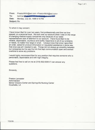 Medline Recommendations