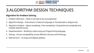 Design and Analysis of Algorithm of JNTUA | PPTX