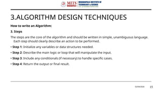 Design and Analysis of Algorithm of JNTUA | PPTX