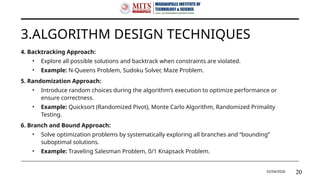 Design and Analysis of Algorithm of JNTUA | PPTX